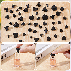 100 шт. 10 стили силиконовых заглушек для отверстий&nbsp;AJEW-NB0007-79