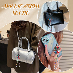 Цветочные стеклянные и хрустальные бусины мобильные ремни&nbsp;FIND-WH20004-41