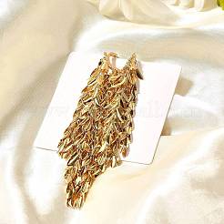 Латунные серьги обруча&nbsp;LS-EJEW-Q013-01G