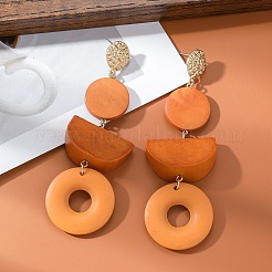 Деревянные болтающийся серьги&nbsp;FS-WGCAE8D-01