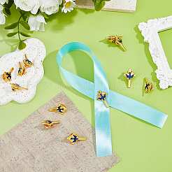 12 шт. крест с эмалированными булавками в виде голубя мира&nbsp;JEWB-FH0002-13