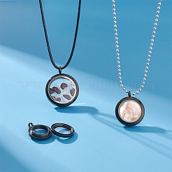 3 шт. 3 подвески-медальоны из нержавеющей стали 304&nbsp;FIND-UN0001-83EB