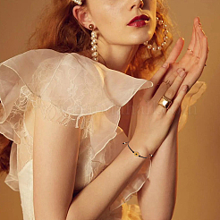 10шт. набор из 5-х цветных браслетов с подвесками в виде подсолнуха&nbsp;BJEW-FI0001-62