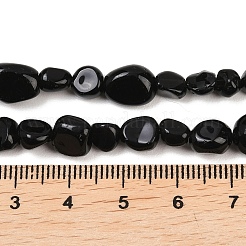 Природные обсидиана бисер нитей&nbsp;G-K395-B06-01