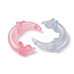 Светящиеся прозрачные акриловые бусины&nbsp;LACR-S001-10