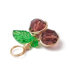 Подвески из вишневого стекла&nbsp;PALLOY-JF03470-03