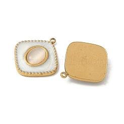 Подвески из нержавеющей стали 304 «кошачий глаз»&nbsp;STAS-V015-39G