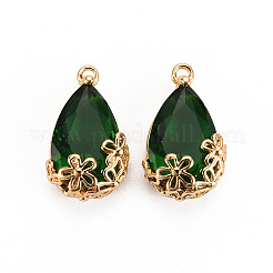 Прозрачные стеклянные подвески&nbsp;X-GLAA-T007-05J