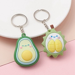 Брелок с подвесками из ПВХ на фруктовую тематику&nbsp;KEYC-YW0001-15