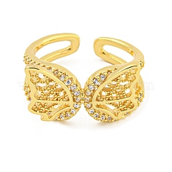 Кольцо-манжета из нержавеющей стали 304 с кубическим цирконием для женщин&nbsp;LS-RJEW-S406-05G-01