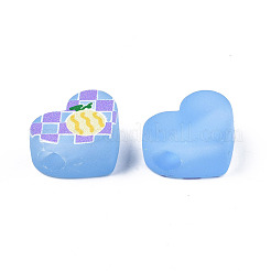 Осенняя тема прозрачные печатные акриловые европейские бусины&nbsp;LS-MACR-XCP0001-26A