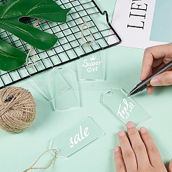 Прозрачные акриловые большие подвески&nbsp;TACR-BC0001-09