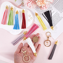 Наборы для самостоятельного изготовления брелока-тассе из искусственной замши&nbsp;DIY-SP0002-43G