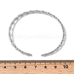 Браслеты-манжеты из нержавеющей стали 304 для женщин&nbsp;LS-BJEW-H635-01P