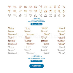 72шт 6 комплекта 6 подвесок из сплава&nbsp;FIND-CD0001-10