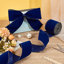 10 ярд односторонней бархатной ленты&nbsp;OCOR-WH0092-39C