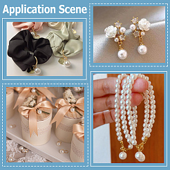 60 шт. подвески из АБС-пластика с имитацией жемчуга&nbsp;KK-BBC0023-53