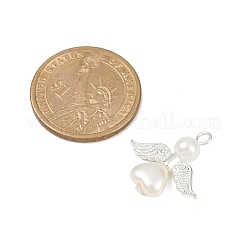 Подвески из бусин с имитацией жемчуга абс&nbsp;PALLOY-JF04104-04