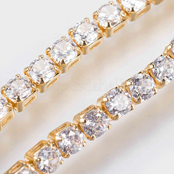 Регулируемые латунные микропроволочные кубические циркониевые браслеты&nbsp;BJEW-G588-01