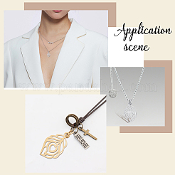 24 шт. подвески из нержавеющей стали 304 двух цветов&nbsp;STAS-DC0003-09