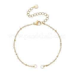 Изготовление браслета из звеньев цепи из нержавеющей стали 304&nbsp;AJEW-JB01497-02