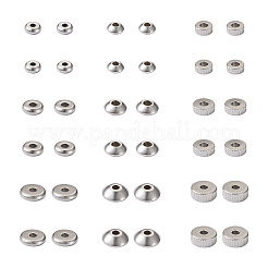 180 шт. распорные бусины из нержавеющей стали 201&nbsp;STAS-MP0001-07