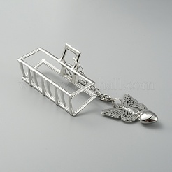 Прямоугольные заколки для волос с когтями из сплава&nbsp;PHAR-WH0006-20