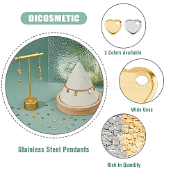 120 шт. 2 цвета 201 подвески из нержавеющей стали&nbsp;STAS-DC0015-74