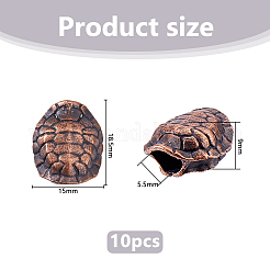 10 шт. европейские бусины из сплава в тибетском стиле&nbsp;FIND-DC0008-14