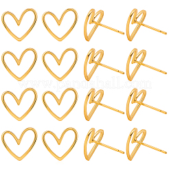 20 шт. латунные серьги-гвоздики&nbsp;KK-SC0006-79