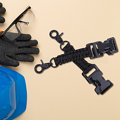 2 шт. зажим из полиэфирного волокна и железной оплетки&nbsp;AJEW-FH0005-39A