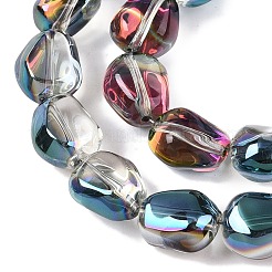 Стеклянные бусины с гальваническим покрытием &nbsp;EGLA-T021-08H