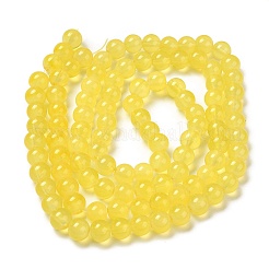 Выпечки окрашены имитация нефрита стекловолокна круглый шарик&nbsp;X1-DGLA-Q021-8mm-24