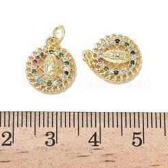 Подвески из латуни с кубическим цирконием на тему святой девы&nbsp;KK-L253-32G-01