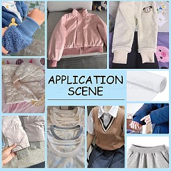 Хлопчатобумажная ткань в рубчик&nbsp;AJEW-WH0816-226B