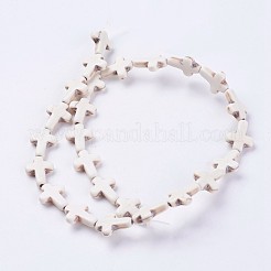 Синтетических нитей бирюзовые бусы&nbsp;G-E456-15D-12x16m