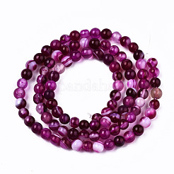 Натуральные полосатые агатовые / полосатые агатовые бусинки&nbsp;G-T131-36C