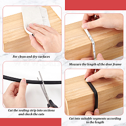 Самоклеящееся уплотнение из пеноматериала tpe AJEW-WH0348-173