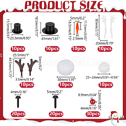 140 шт. набор для изготовления украшений для кукол-снеговиков на рождественскую тематику&nbsp;DIY-AR0004-56