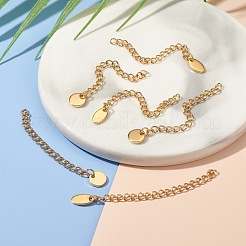 6 шт. 2-х стильный удлинитель цепи из нержавеющей стали 304 STAS-FS0001-17G