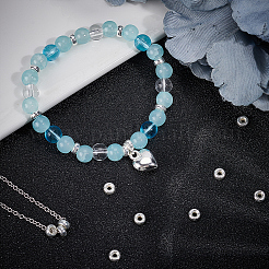 30 шт. пончик 925 бусины-разделители из стерлингового серебра&nbsp;STER-BBC0005-43S