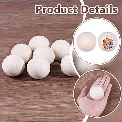 Незавершенные бусы из натурального дерева&nbsp;WOOD-WH0002-41