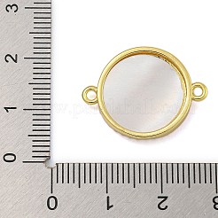 Стойка покрытие латунь микропаве цветной кубический цирконий плоские круглые соединители подвески&nbsp;KK-I718-47G-05