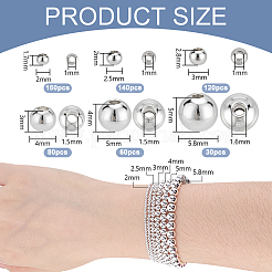 6 стиль стойка покрытие латунные распорные бусины&nbsp;KK-PH0013-52S