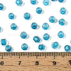 Прозрачные внутри цветные стеклянные бусины&nbsp;SEED-T007-20A-05