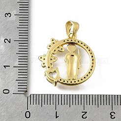 Латунные микро проложить кубического циркония подвески&nbsp;KK-Q066-33G