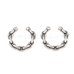 Кольца для носа из нержавеющей стали 316&nbsp;AJEW-C044-05C-AS