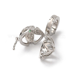 Латунная стойка с микропаве из кубического циркония&nbsp;KK-A222-02A-P