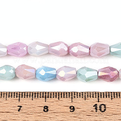 Антикоррозийные гальванические стеклянные бусины&nbsp;X-GLAA-T025-13A-02