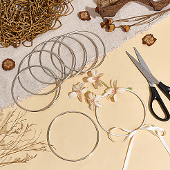 10 шт. железное кольцо для самодельной плетеной сети/паутины с перьями&nbsp;IFIN-SP0001-56A-P